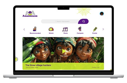 The Anansesem Stories app